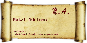 Metzl Adrienn névjegykártya